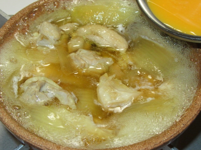 鶏肉と卵の親子鍋の作り方手順