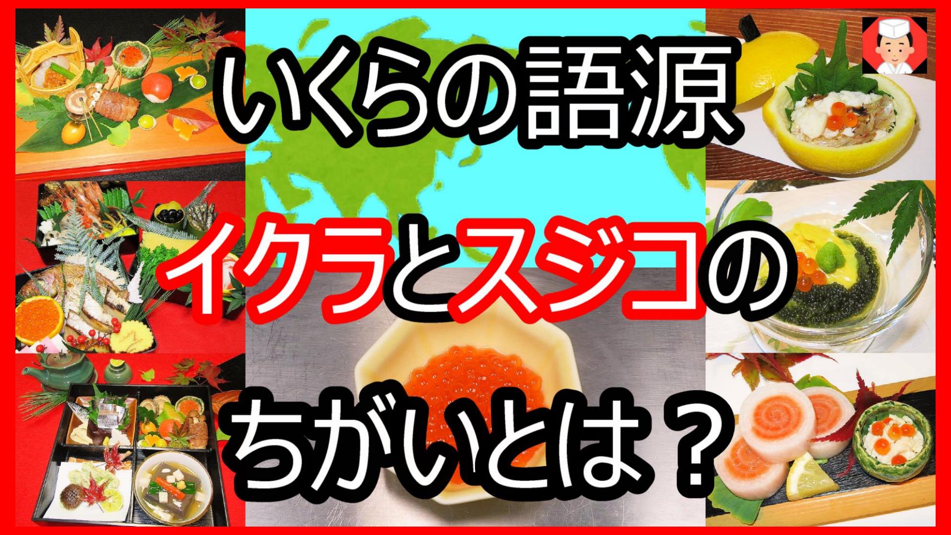 いくらの語源,意味,由来,いくらと筋子のちがいとは
